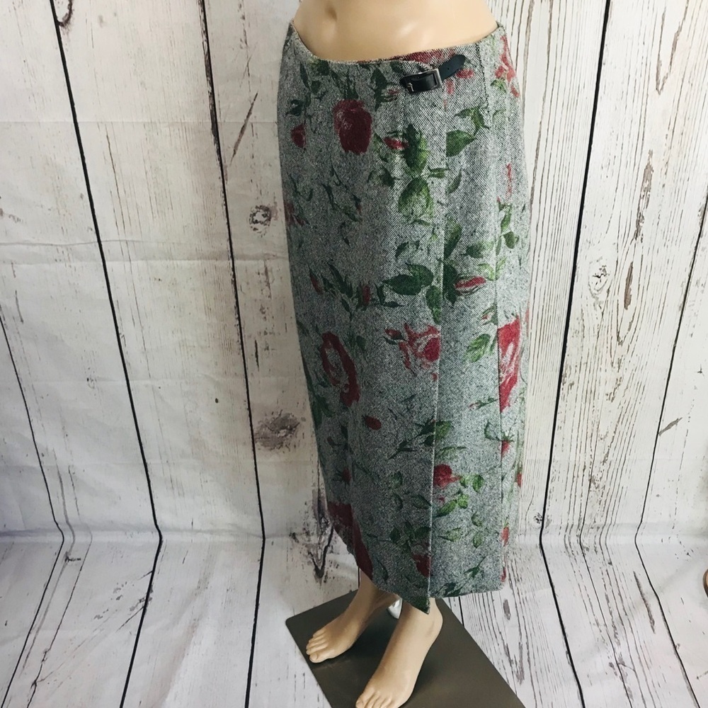 Nouveaux Floral Print Pencil/ Wrap Skirt S…